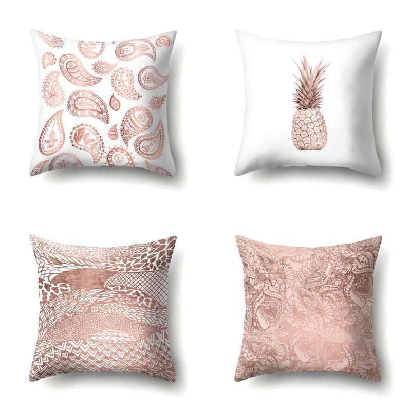 Polyester Pillowcase Automobile Decoration Home Printed Pillowcase Car Cushion Cover Bedside Pillowcase