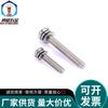 Stainless Steel 304 Cross Pan Head Three-Piece Combo Screw with Flat Spring Washer M6-M8 GB9074.4