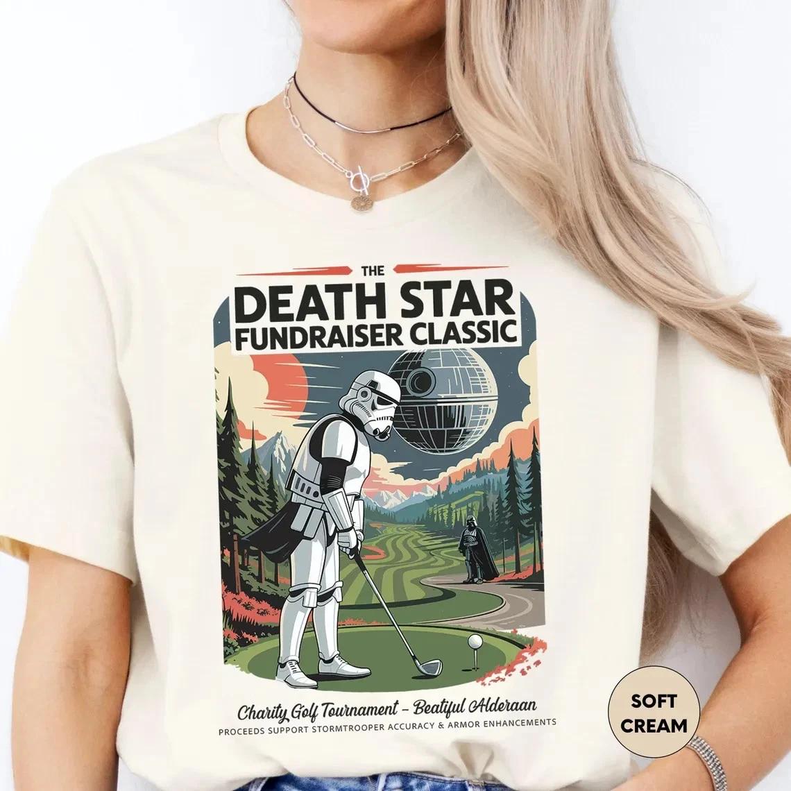 Funny Star Wars Golf T-Shirt - Death Star Classic Stormtrooper Tee,Funny Star XXL