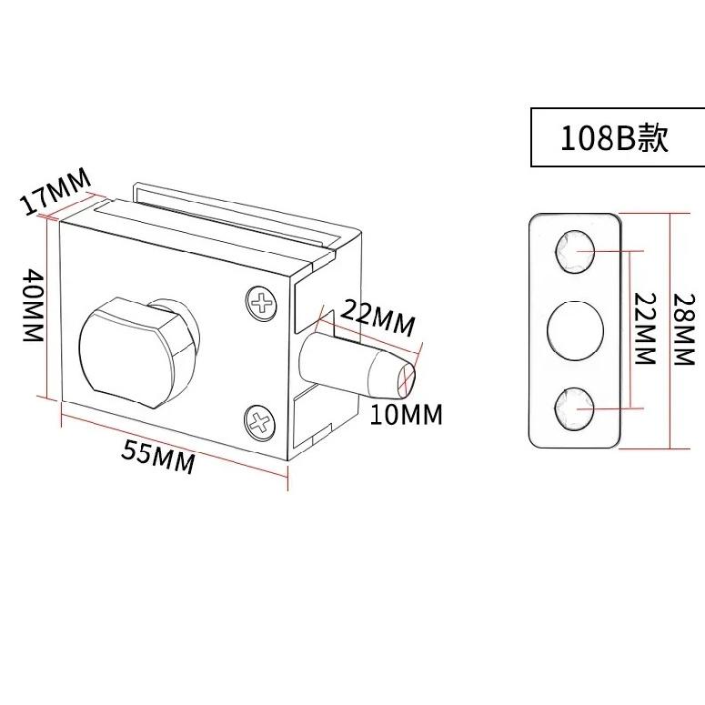 Glass Door Lock Floor Latch Lock Bolt For Home Bathroom Toilet Shop No Punching Single Door Ground Lock Zinc Alloy Hardware