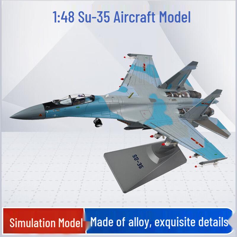Su-35 Fighter Jet Alloy Model 1:48 Scale