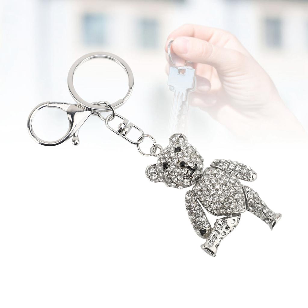 Keychain Artificial   Pendant Keychain Rhinestone Car Key Keychain For Bags Wallets Backpacks