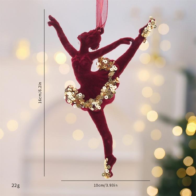 Pailletten Samtiges Reh/Schmetterling/Schneeflocke/Kranz Hängeornament für Kaminsimse Treppenhaus Fenster Weihnachtsbaumdekoration