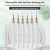 1Pcs Nail Art Liner Brushes Elongated Lines Striping Drawing Uv Gel Painting Nail Design Pen Professional Manicure Tool