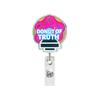 Glitter Acrylic Id Holder Vibrant Retractable Badge Reel Alligator Clip Badge Holder Inspirational Nurse Badge Reel For Nurse