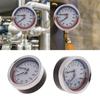 0-16Bar 0-120℃ Pressure Gauges Steel  1/4inch 2.4in Pressure Gauges Thermomanometer