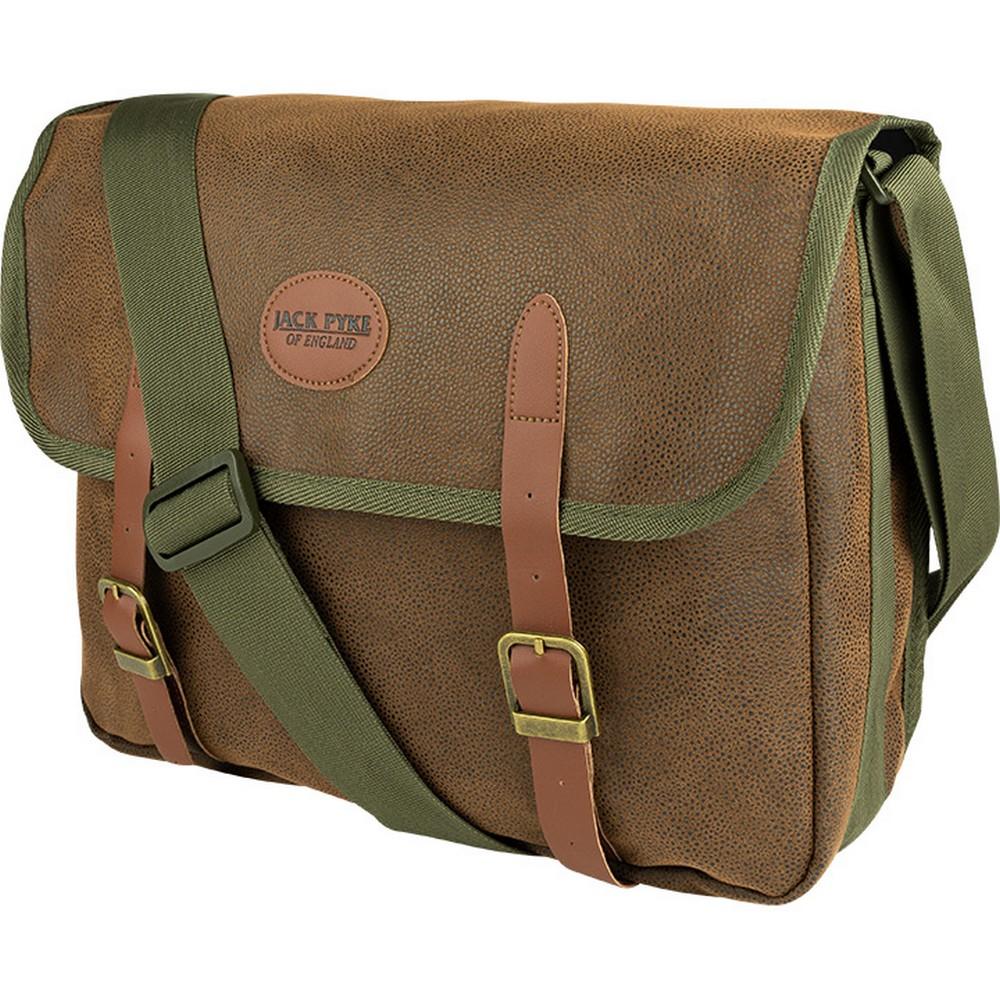 Borsa a tracolla Jack Pyke con logo e finiture in pelle