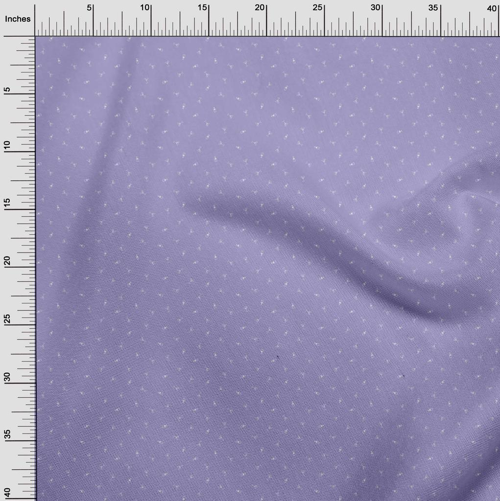 oneOone Cotton Flex Light Purple Fabric Minimal Mocktail Diy Clothing Quilting Fabric Print Fabric By Yard 40 Inch