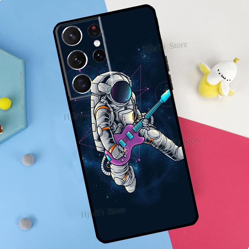 Space Astronaut Phone Case For Samsung Galaxy S23 S22 Ultra Note 20 10 S8 S9 S10 Plus S20 FE S21 FE Cover
