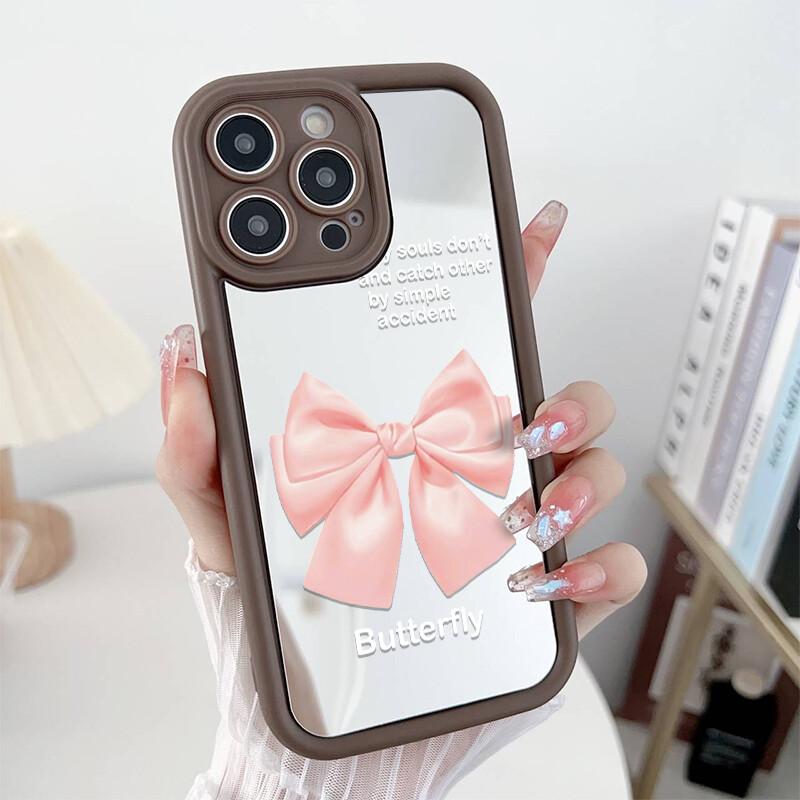 Make Up Mirror Bowknot Phone Case For Huawei Honor 600 Lite 400 Pro 5G 200 X9D X9B X9A X8A X8B X7A X7B X6A X8C X9 X8 Soft Cover