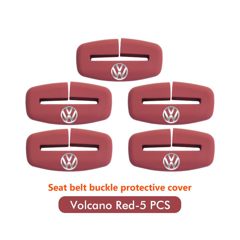 Car Seat Belt Buckle Cover Anti-Scratch Protector Clip Accessory For Volkswagen VW Scirocco Passat Polo B5 B6 B7 CC Tiguan Zh4