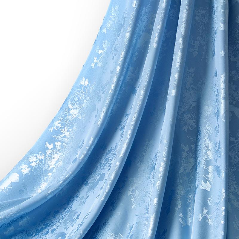 

1М/Рулон Швейное Платье Поделки Китайский Ципао Ткань DIY Ханфу Обивка Цветочный Жаккардовый Сатин Имитация Шелка Ткань 1m