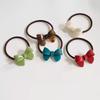 Gold Label Acetate Bow Simple Basic Rubber Band Head Rope Female Rubber Band Elastic Durable Hair Rope Versatile Hair Ring