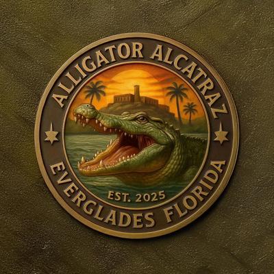 Crocodile Inmate Mugshot Coin Florida Everglades Prison Memorabilia Coin Funny Crime History Challenge Coin Collectible Gift for Men Coin Collectors