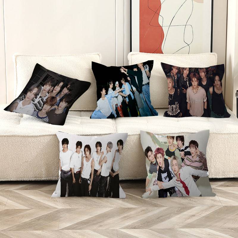 Kpop Style Riize Pillowcase Toon Gift Cushion Cover Bedroom Home Sofa Chair Seat Decor Pillow Case