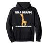 Giraffe Costume a Giraffe In a Human Costume Funny Hoodie I'm