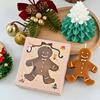 Gingerbread Man Shaped Scented Candle,  Soy Wax Christmas Decorative Candle,  for Christmas Eve Party Decoration and Gift