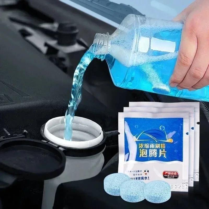 50Pcs Solid Cleaner Car Windscreen Wiper Effervescent Tablets Glass Car Windshield Cleaner Toilet Cleaning Car Accessories