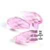 Crystal Glass Teardrop Beads 6x12MM Horizontal Hole for Handmade Jewelry DIY.
