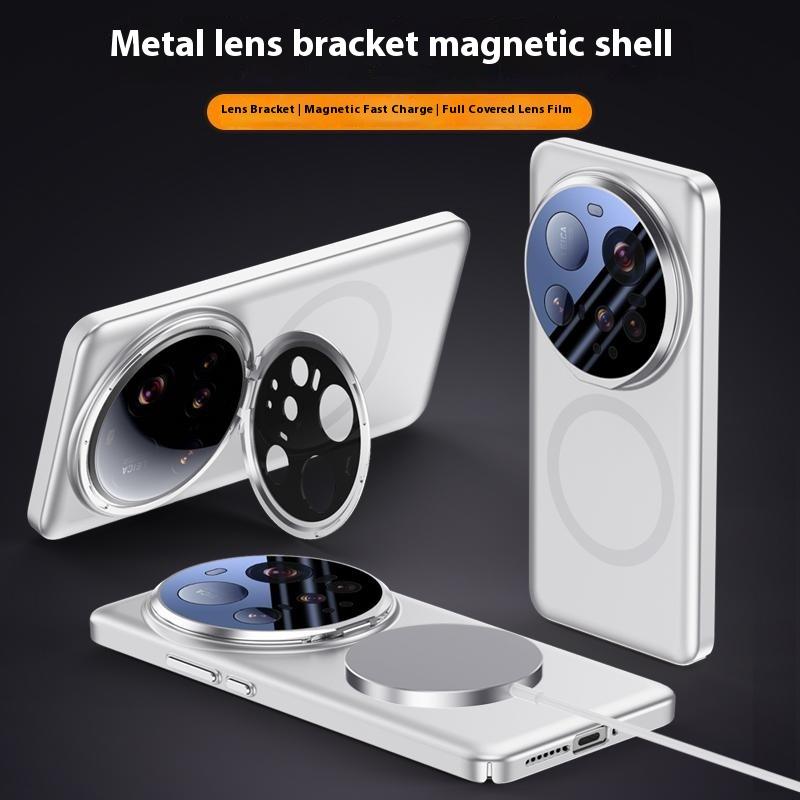 For Xiaomi 15 Ultra Case Compatible with MagSafe Lens Film Kickstand Hard PC Phone Cover