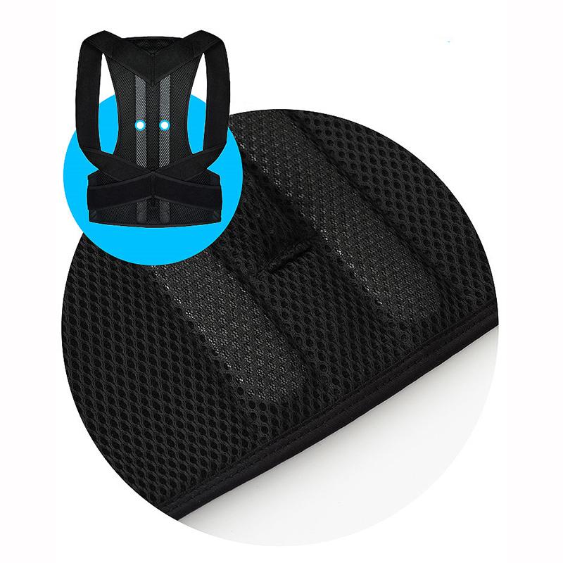 Reinforced Lumbar Column Posture Corrector Vest  Adjustable Back Support Strap Shoulder Spine Brace Neck Stretcher Trainer