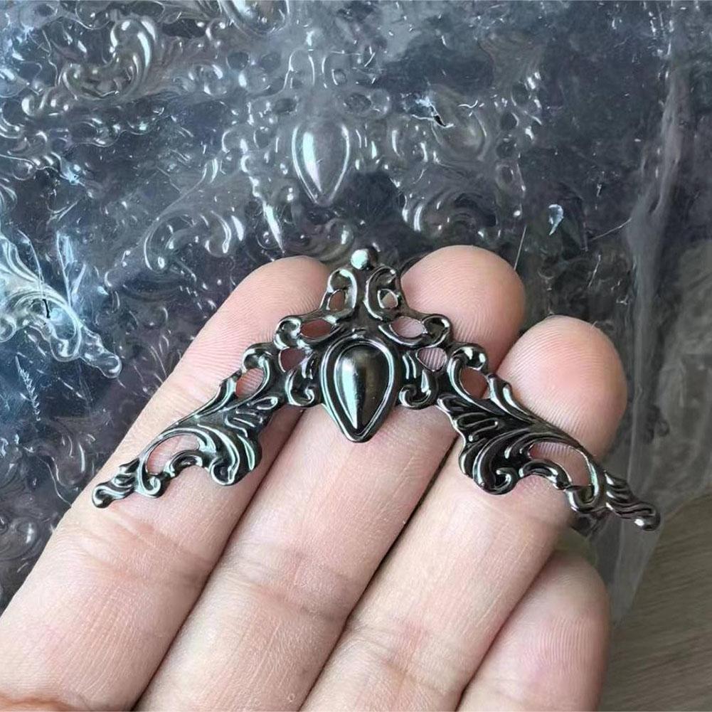 24Pcs Box Corner Creative Metal Decorative Corner Edge Protectors Corner Brackets For Books Photo Frames Jewelry Boxes Hardware