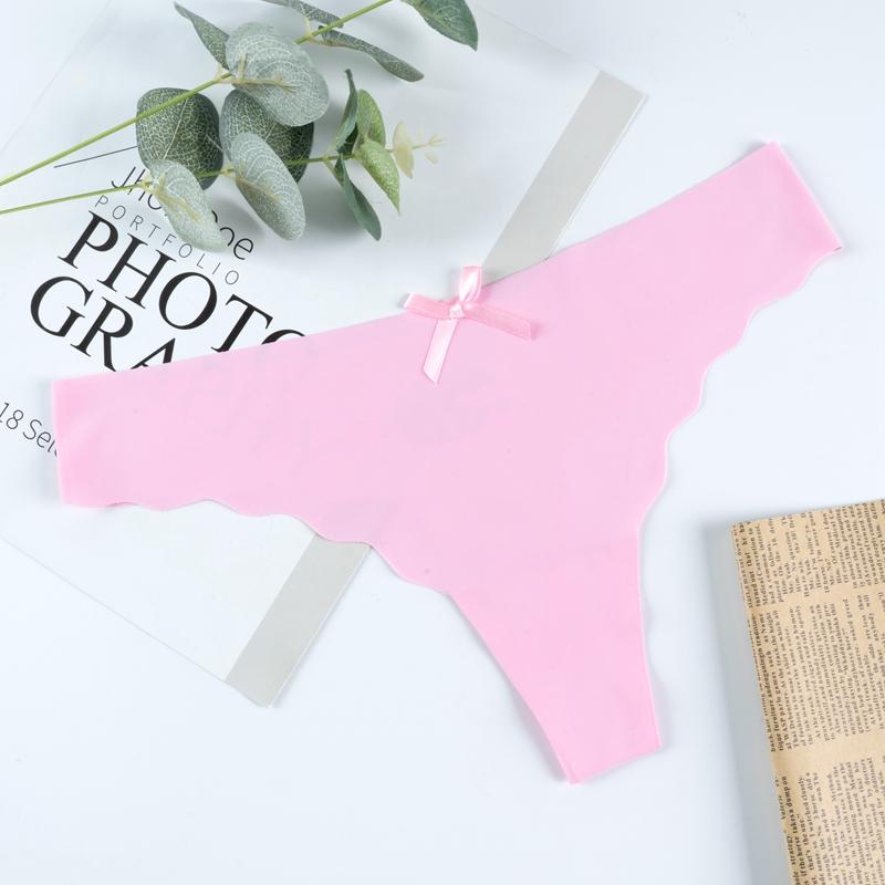 Women's Sexy Thongs G-string Underwear Panties Thin Breathable Low Waist T Back Female Seamless Comfortable Thong Lingerie