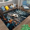 Soccer Ball Carpet with Stadium Scene Design for Bedroom Decor Suitable for Use As an Anti-slip for Living Room Bedroom Sofas