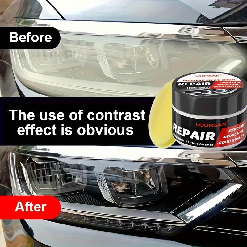 Automotive Headlight Repair Kit - Universal Automotive Headlight Polishing Wax Set, for Renovation, Yellowing and Oxidation.