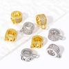 18K Gold Plated Pendants Charm Beads Bails For Jewelry,Pendant Connectors Bail For Bracelets Making DIY Accessories Findings