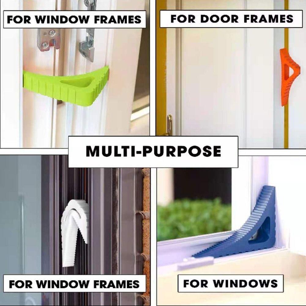 Triangle Shape Door Stops Rubber Door Block Anti-collision Door Stopper  Home Office