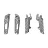 Motorcycle Foot Pegs Complete High Strength Strong Grip Replacement for CBR600 F4I 2001‑2008