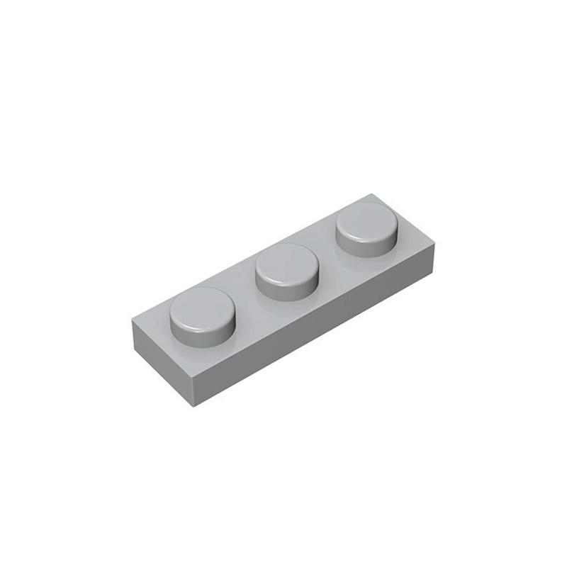100PCS PLATE 1x3 Compatible 3623 Multiple Color Options Plate Self-Locking Bricks Building Blocks Toys Accessories