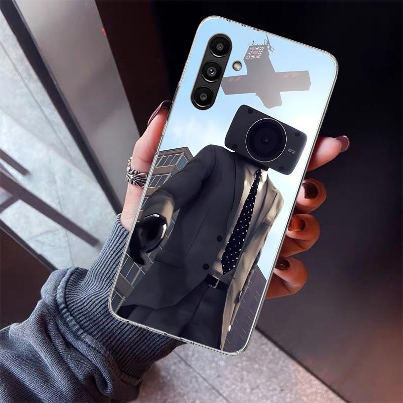 S-Skibidi Toilet Mobile Cell Phone Case For Samsung Galaxy A17 A57 A37 A16 A26 A36 A56 A15 A25 A35 A55 A14 A13 A54 A53 A34 A24 A