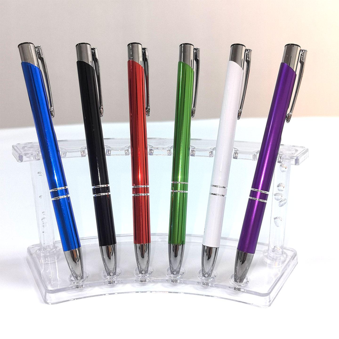 

Metal Ballpoint Pen with 2 Rings, Customizable Logo Option - Ideal for Office and Educational Use