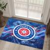 Blackburn Rovers Football Design Crystal Velvet Carpet Cozy Non?Slip Printed Rug For Bedroom Living Room Entrance