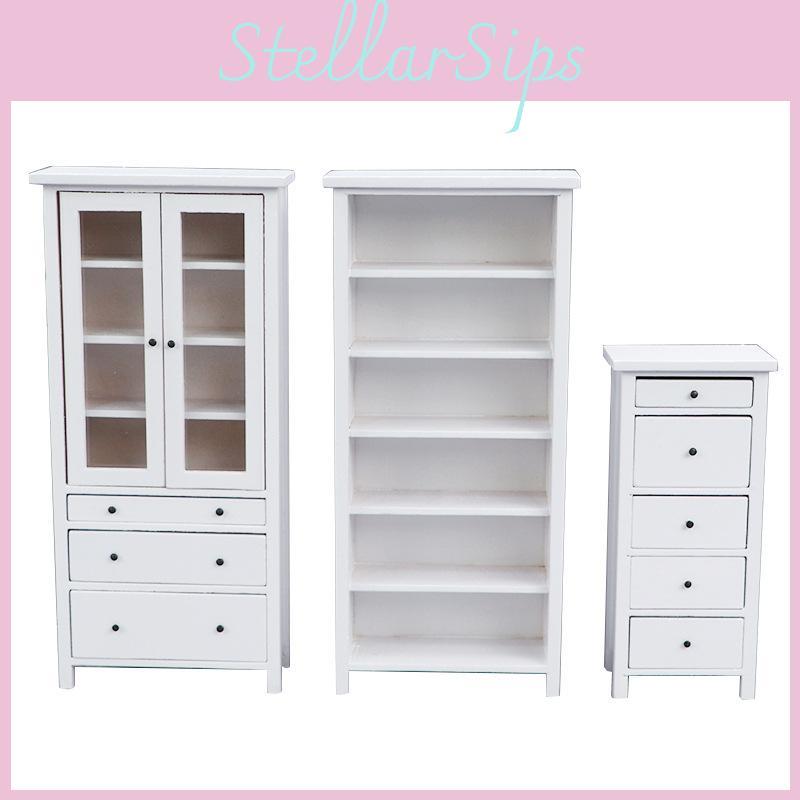 Bjd Ob11 110 Möbel Kommode mit fünf Schubladen Weiß Mini Puppenzubehör Haus