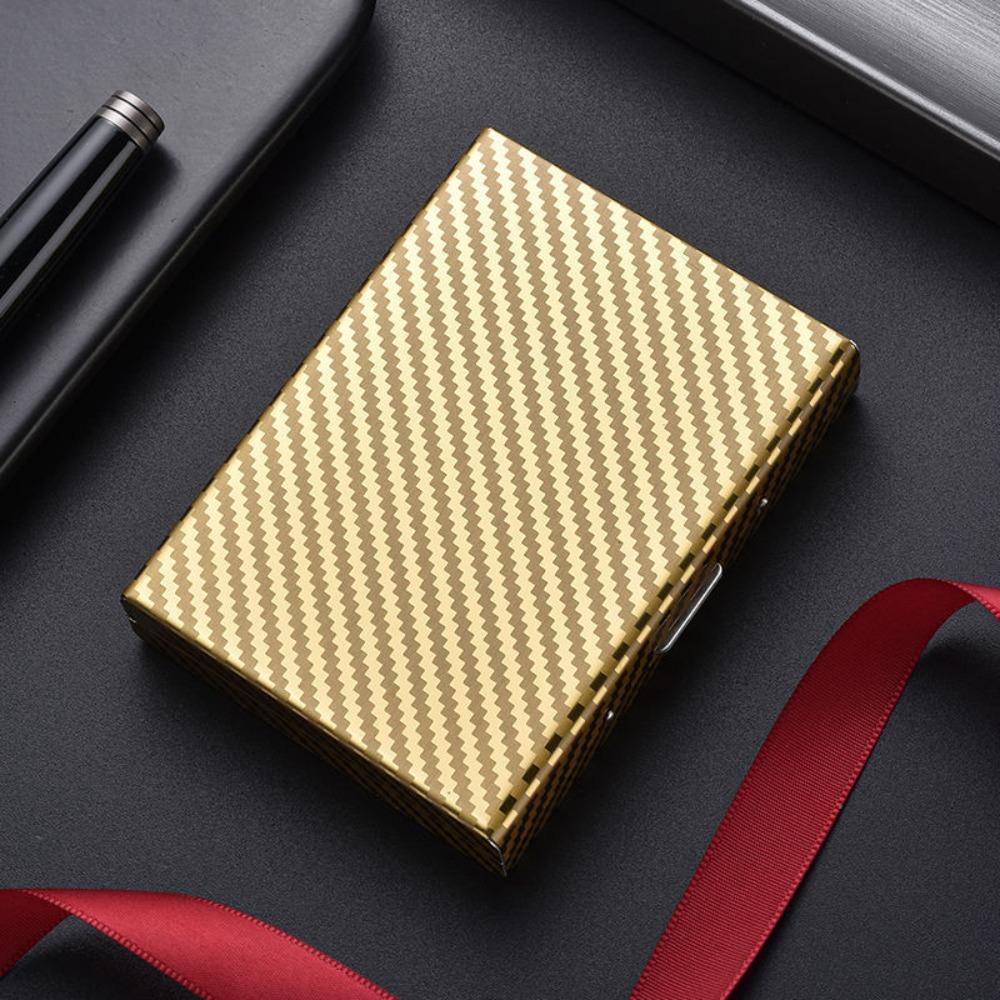 Business 6/10 Slots Credit Card Holder Anti RFID Slim Debit Box Stainless Metal Case Porte Carte Travel