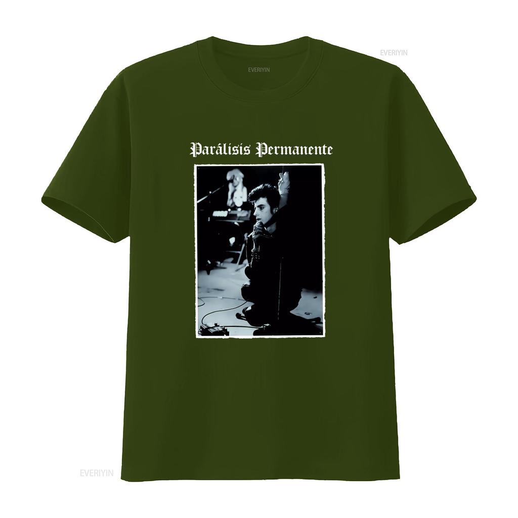 Paralisis Permanente Punk Rock Band Performance T-Shirt für Retro Style Musikliebhaber vintage Gewaschen Leicht Bequem
