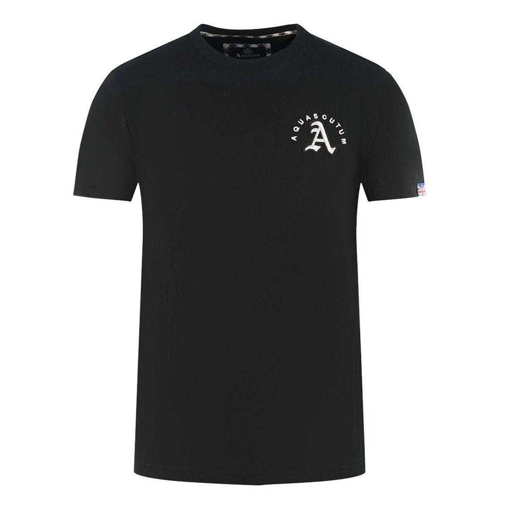 Aquascutum Mens London Embroidered Back Print T-Shirt