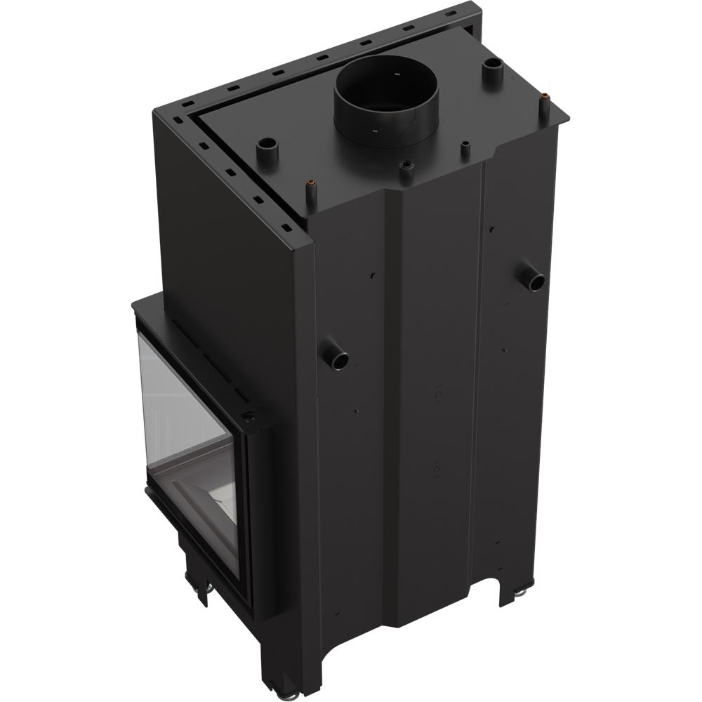 Water heating fireplace KRATKI MBZ right 13 kW Ø 200