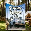 1pc Sheep Shaun Outdoor Blanket Lightweight Flannel, Soft & Warm, All-Season Use for Sofa, Outdoor, Camping, Living Room042