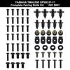 Dla Yamaha Tmax 500 XP500 2001-2011 2002 2003 2004 2005 2006 2007 2008 Kompletny Zestaw Śrub i Klipsów do Owiewek Stal Nierdzewna