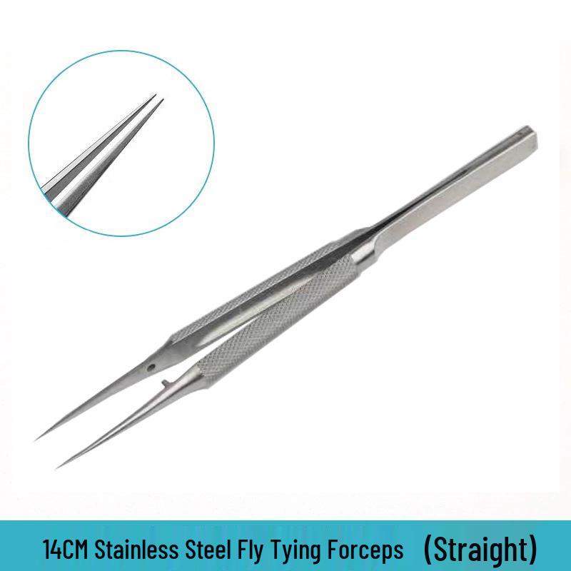 Titanium Alloy Phone Repair Tweezers – 140mm, Sharp 0.15mm Tip, Straight & Bent, Hardened.