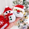 Christmas Brooch Embroidery Anti-rust Portable New Year Creative Decorate Long Lasting Cartoon Santa Claus