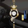 Car Aromatherapy Hanging Ornament for Odor Removal - Rearview Mirror Pendant with Empty Bottle.