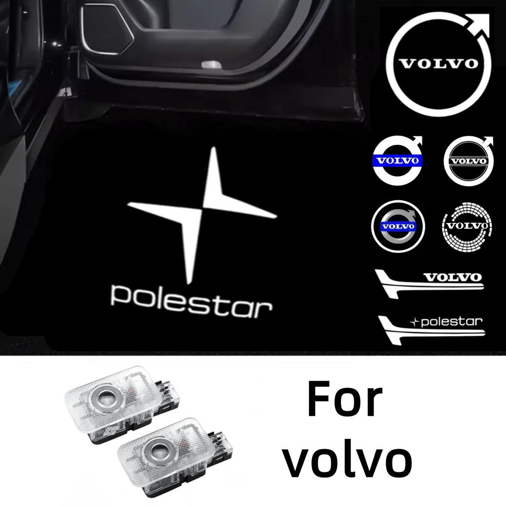 2Pcs Car Door Welcome Light Led HD Laser Projector Lamp for  Volvo AWD V60 V40 XC90 S60 XC60 S90 V90 CX70 XC40 C40 C70 EX90