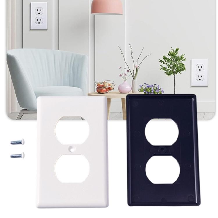 Safety Shielding Wall Outlet Cover with Wear Resistant Plastic Construction Universal Electrical Outlet Case For Indoor Use