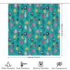 Tropical Shower Curtain Waterproof Floral Hibiscus Palm Leaves Bathroom Decor Beach Theme Modern Farmhouse Coastal Style Home De