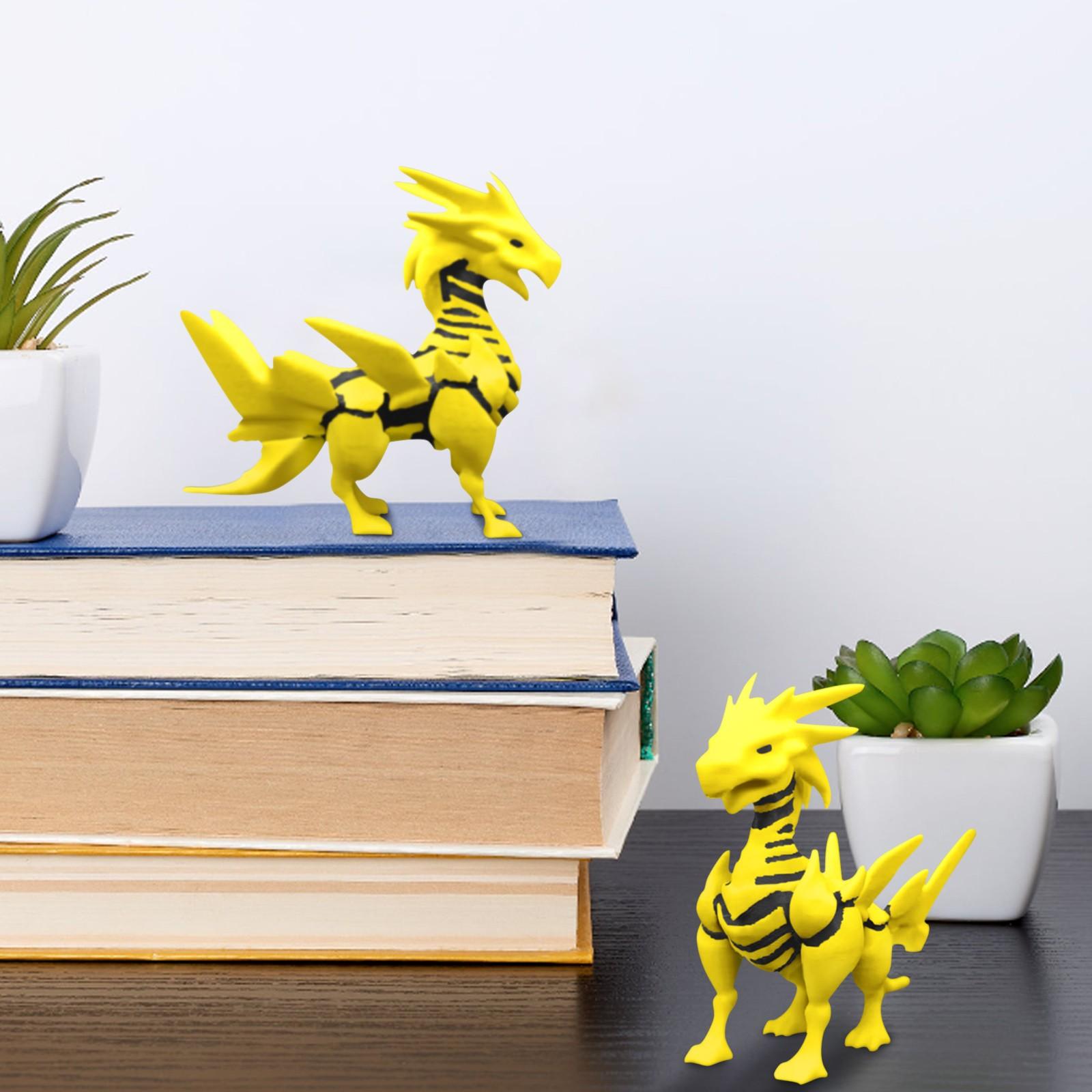 

Игрушка-модель Злого Дракона с подвижными суставами, напечатанная на 3D-принтере One Size жёлтый